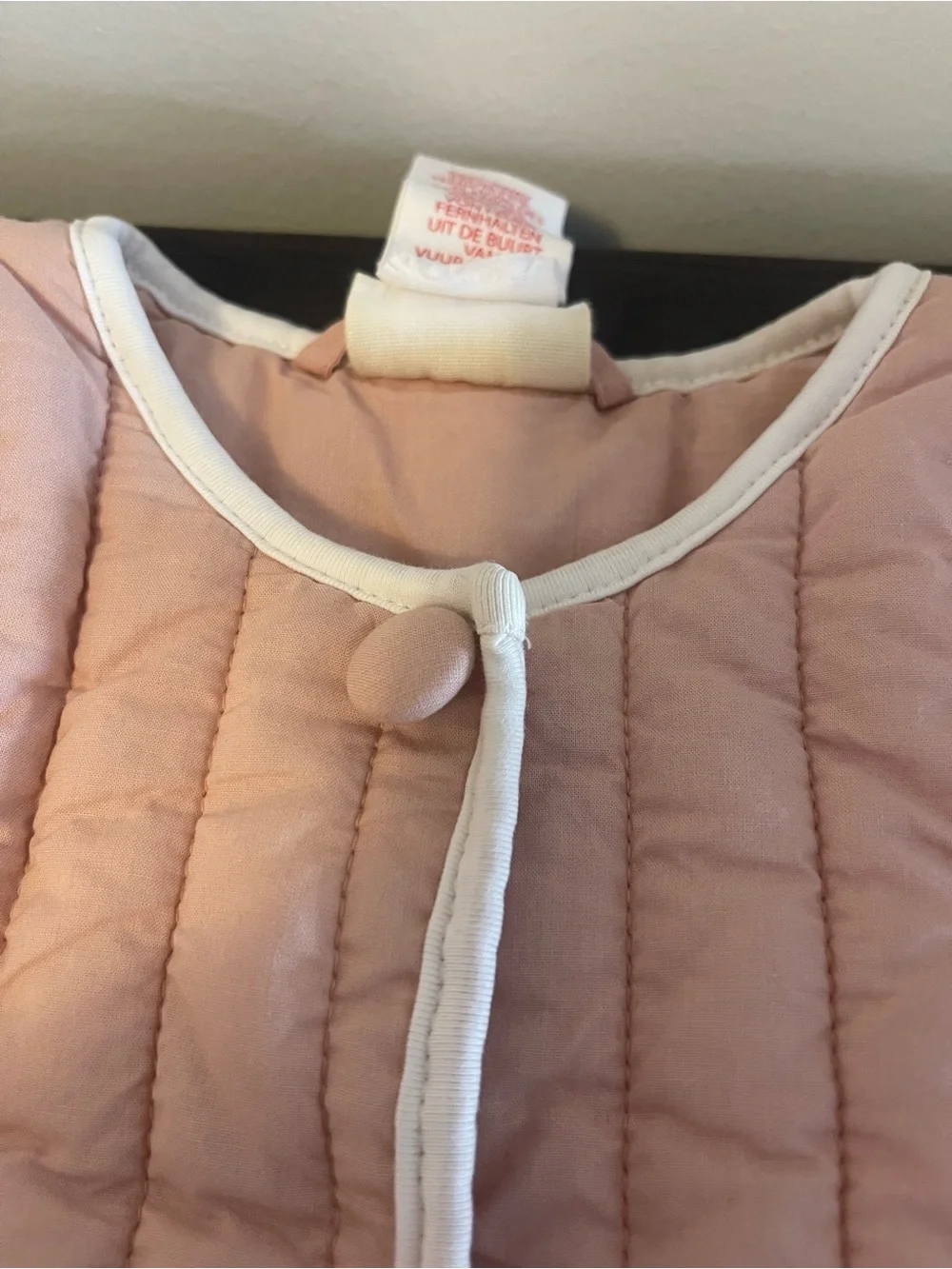 Shabby Chic Baby Girls' Blush Pink Quilted Jacket with Pockets Size 18 Months